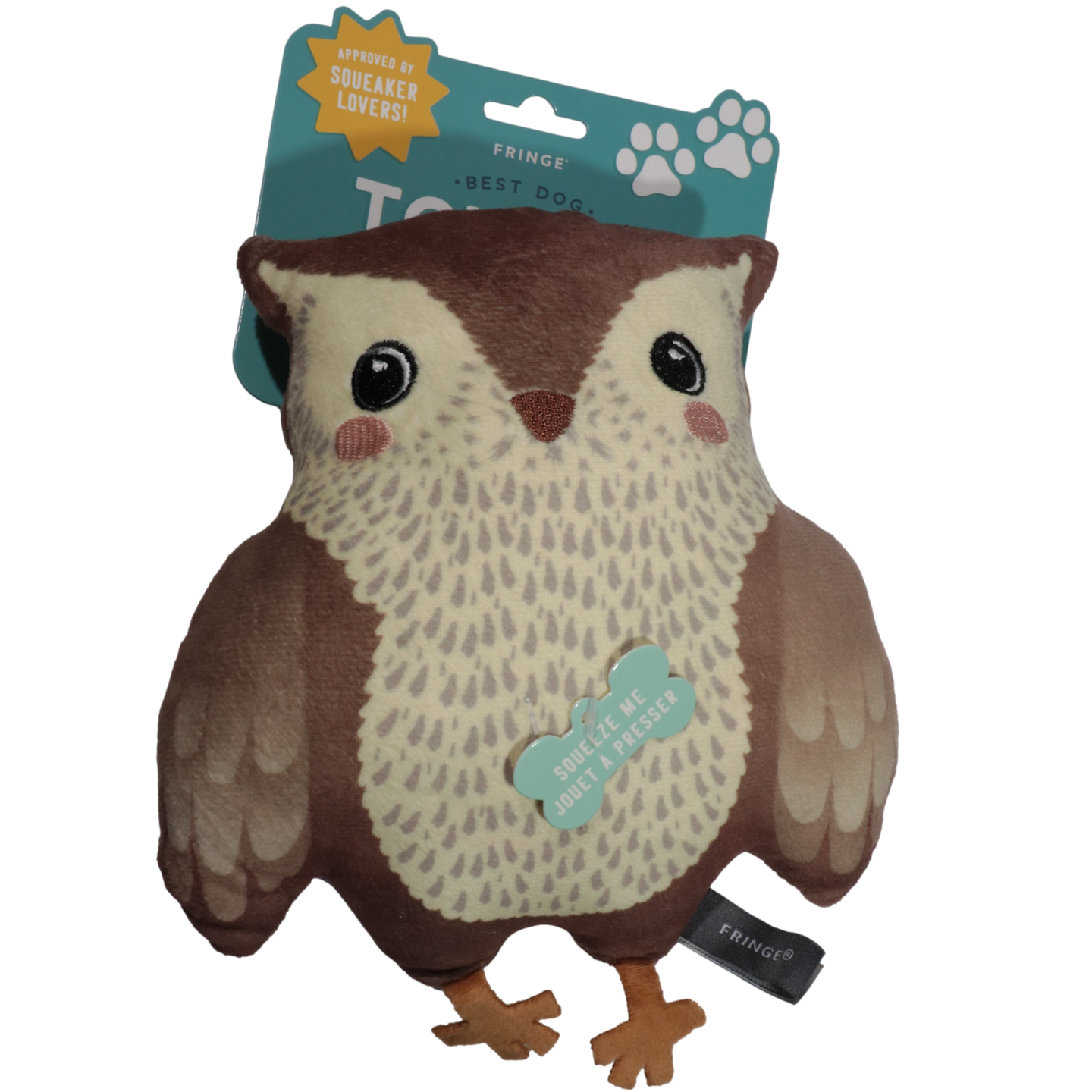 Fringe Studio: I Don't Give A Hoot Chestnut Plush Toy {FINAL SALE}