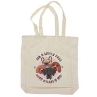 CALICO TOTE BAG: Big & Little Dogs Logo