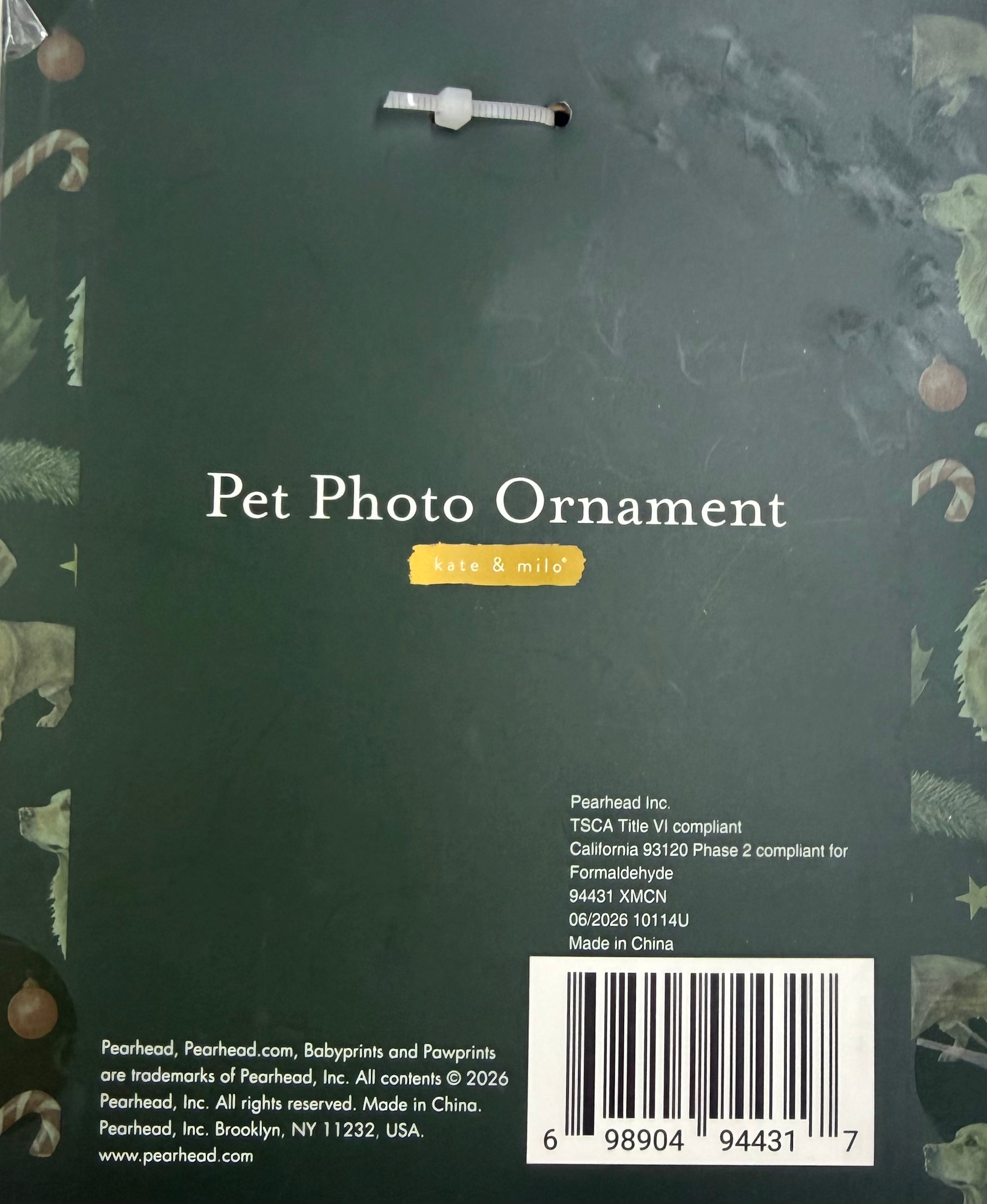 Kate & Milo: Pet Photo Ornament Frame