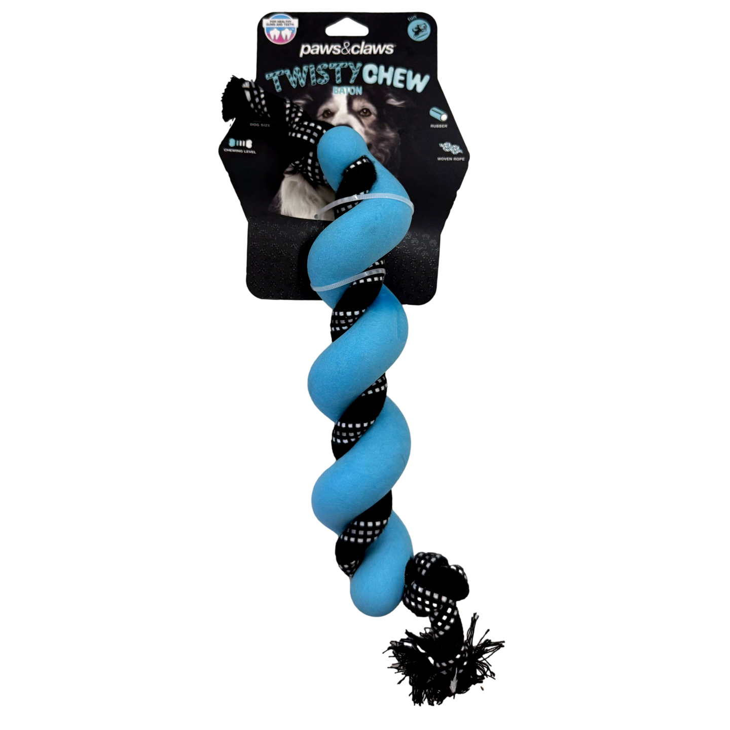 Paws & Claws: Twisty Chew Baton - Blue