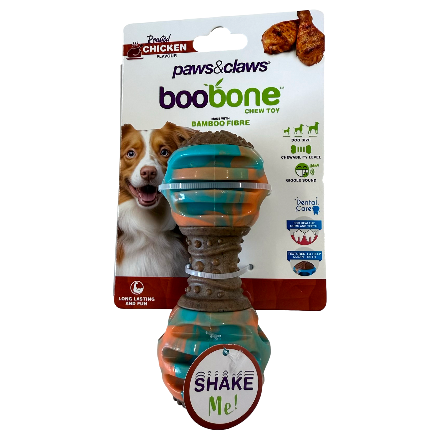 Paws & Claws: boobone Chew Toy (Bone Shape) | Roast Chicken Flavour