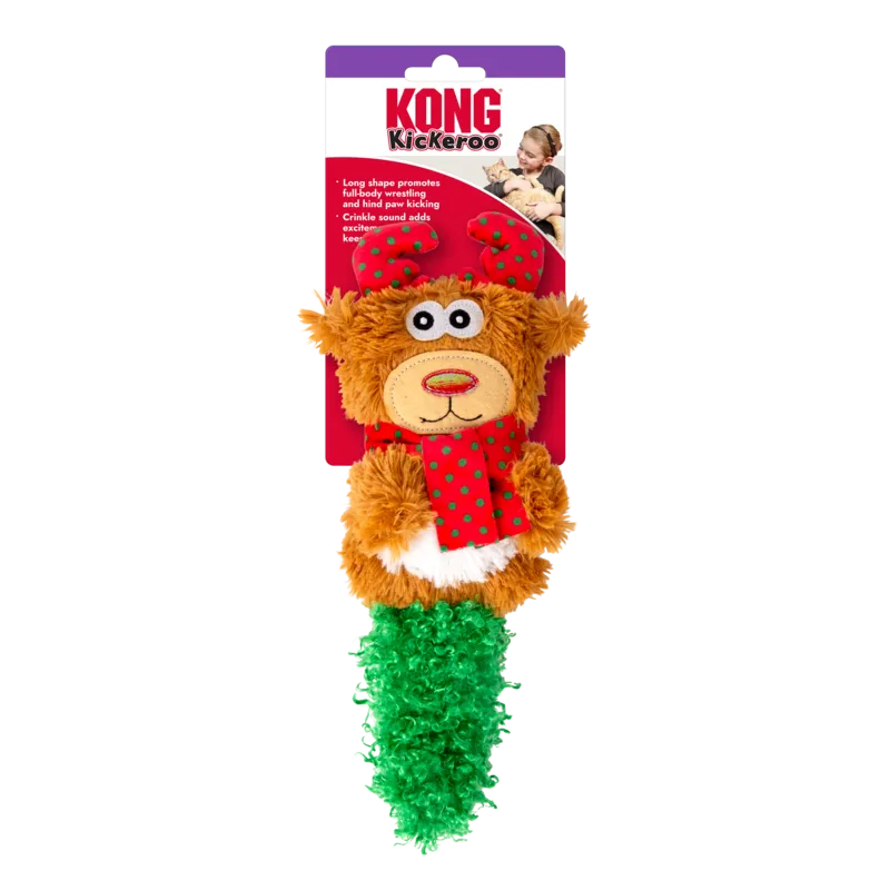 KONG (CAT): Holiday Kickeroo Reindeer