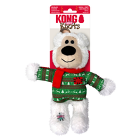 KONG: Christmas Holiday Wild Knots Bear White (Medium/Large) (NEW)