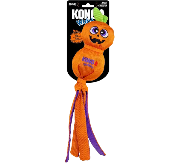 KONG: Halloween Wubba Ballistic Large - Jack-O-Lantern