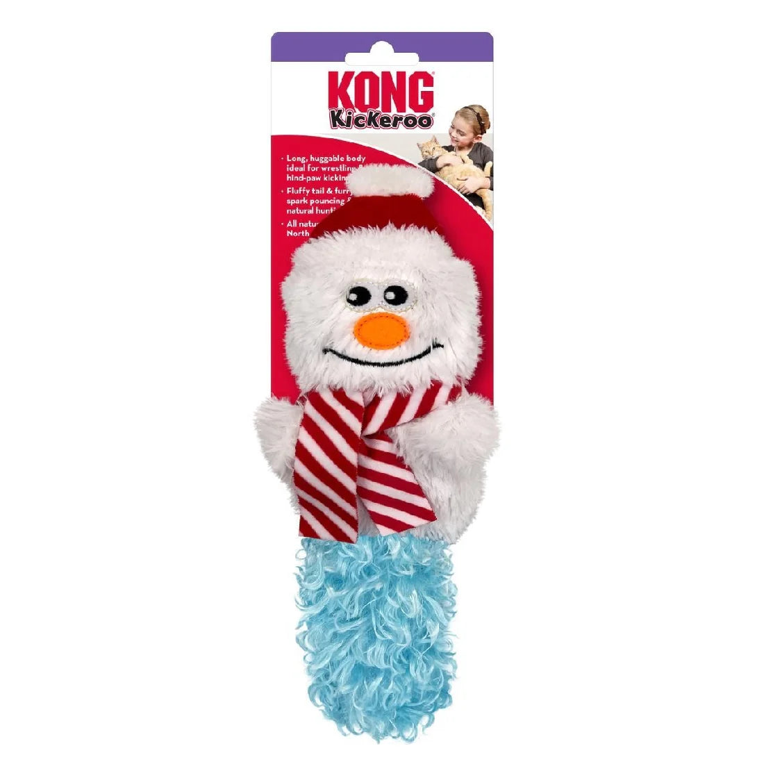 KONG (CAT): Holiday Kickeroo Snowman