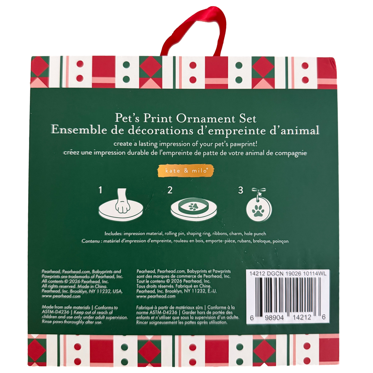 Kate & Milo: DIY Paw Print Ornament Set
