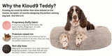 Kloud9 Teddy - Australia's Best Calming Dog Bed (Aus Made!): Pink / Large