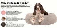 Kloud9 Teddy - Australia's Best Calming Dog Bed (Aus Made!): Pink / Large {FINAL SALE}