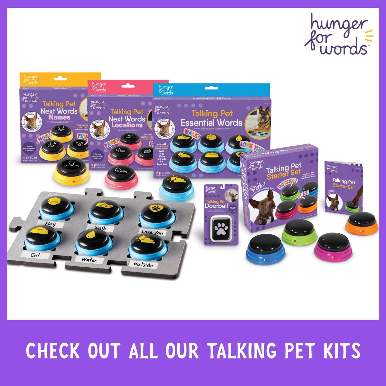 Hunger For Words: Talking Pet Essential Word Set (NEW)