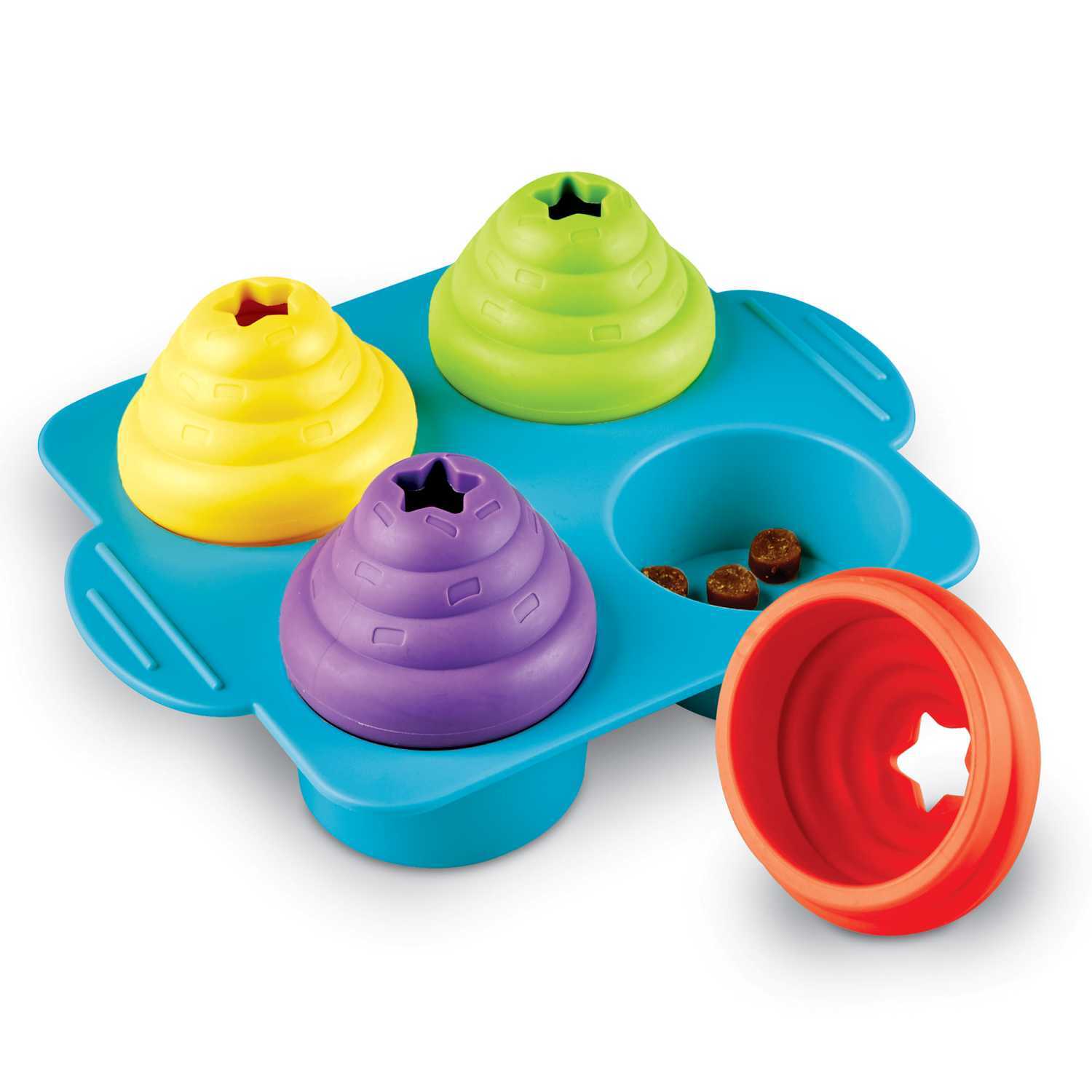 Brightkins: Cupcake Party! Interactive Dog Treat Dispensing Toy & Puzzle