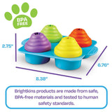 Brightkins: Cupcake Party! Interactive Dog Treat Dispensing Toy & Puzzle (NEW)