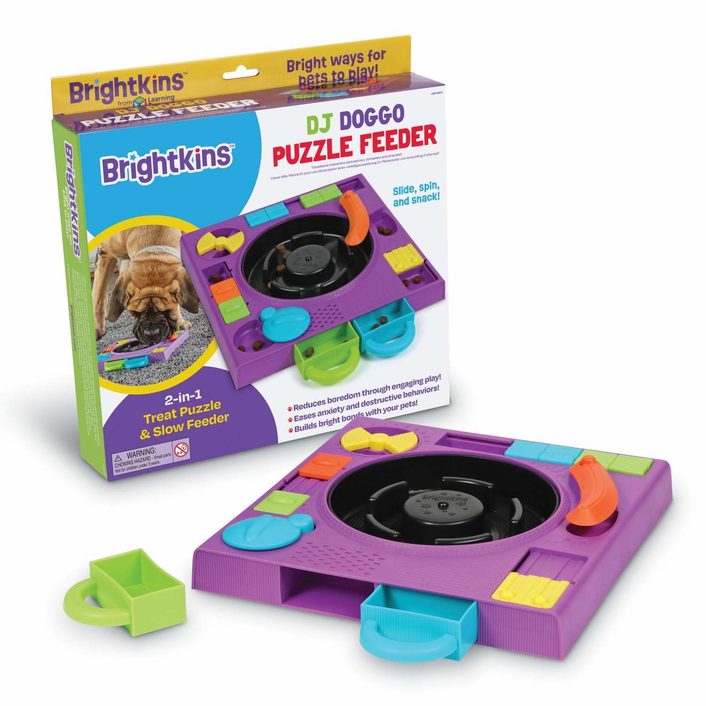 Brightkins: DJ Doggo Interactive Dog Puzzle Feeder (NEW)