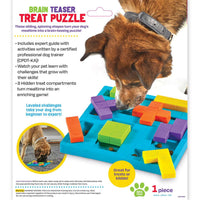 Brightkins: Brain Teaser Interactive Dog Treat & Food Puzzle