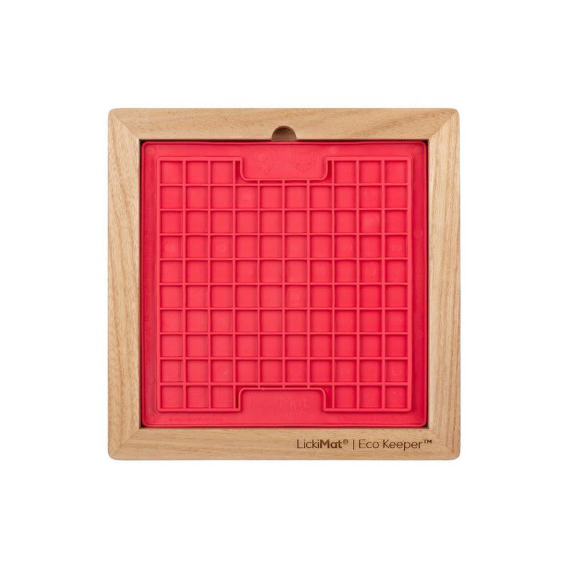 LICKIMAT: Wooden Eco Slow Feeder Keeper -  For Classic Sized Lick Mats