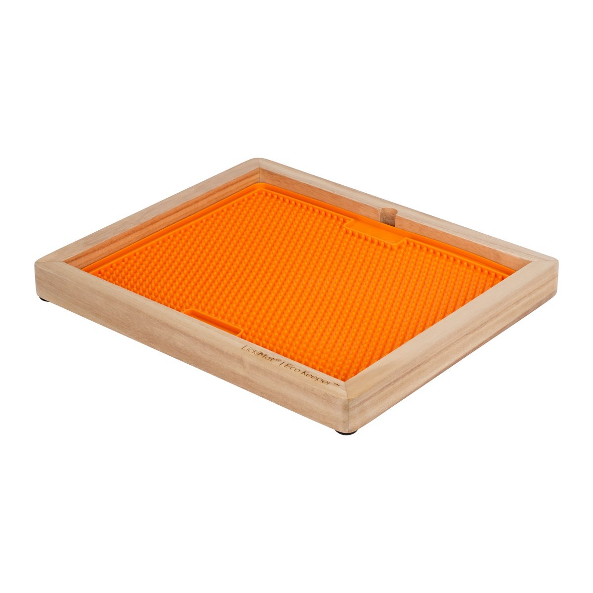 LICKIMAT: Wooden Eco Slow Feeder Keeper -  For X-Large Sized Lick Mats