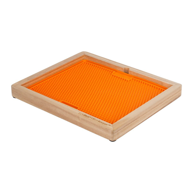 LICKIMAT: Wooden Eco Slow Feeder Keeper -  For X-Large Sized Lick Mats