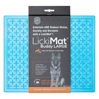 LICKIMAT: Buddy Original Slow Food Anti-Anxiety Licking Mat - Blue (Size: X-Large)