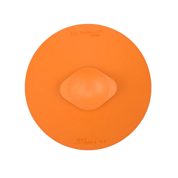 LICKIMAT: Splash Wall & Floor Suction Slow Feeder Bowl - Orange