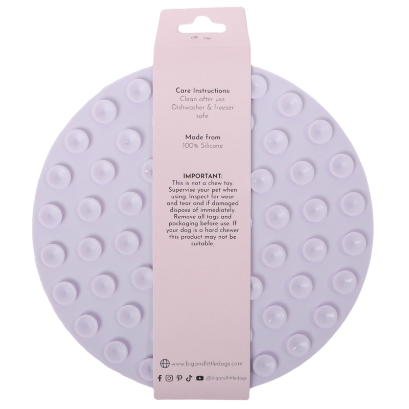 LICK ENRICHMENT MAT: Lilac {RESTOCK COMING}