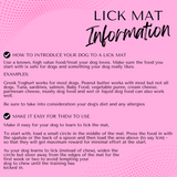 LICK ENRICHMENT MAT: Blue Grey