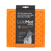 LICKIMAT: Buddy Original Slow Food Anti-Anxiety Licking Mat - Orange