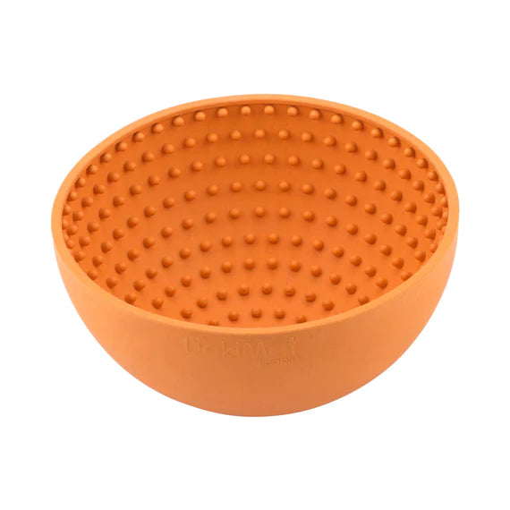 LICKIMAT: Wobble Slow Food Bowl - Orange