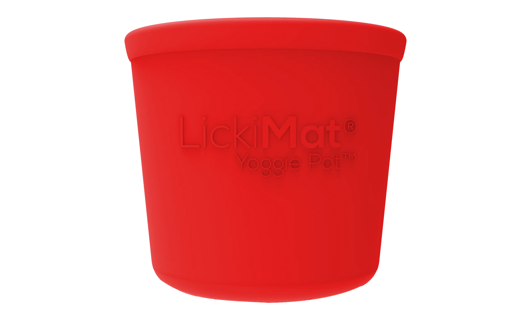 LICKIMAT: Yoggie Pot Slow Feeder Dog Bowl - Red