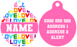 Pet ID Tag | Love Wins! (Pink)