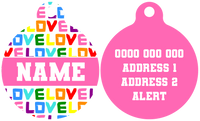 Pet ID Tag | Love Wins! (Pink)