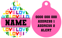 Pet ID Tag | Love Wins! (Pink)