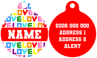 Pet ID Tag | Love Wins! (Red)