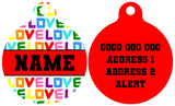 Pet ID Tag | Love Wins! (Red)