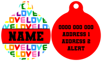 Pet ID Tag | Love Wins! (Red)