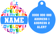 Pet ID Tag | Love Wins! (Blue)