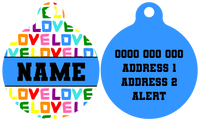 Pet ID Tag | Love Wins! (Blue)