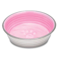 Loving Pets: Le Bol Bowl Non Skid Stainless Steel Bowl | Rose Pink - Large
