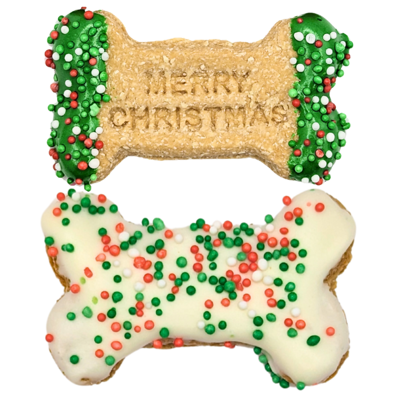 DOG TREATS Huds and Toke Little Merry Christmas Bones 2 Pces (in