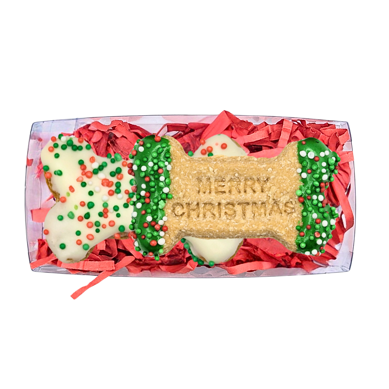 DOG TREATS Huds and Toke Little Merry Christmas Bones 2 Pces (in
