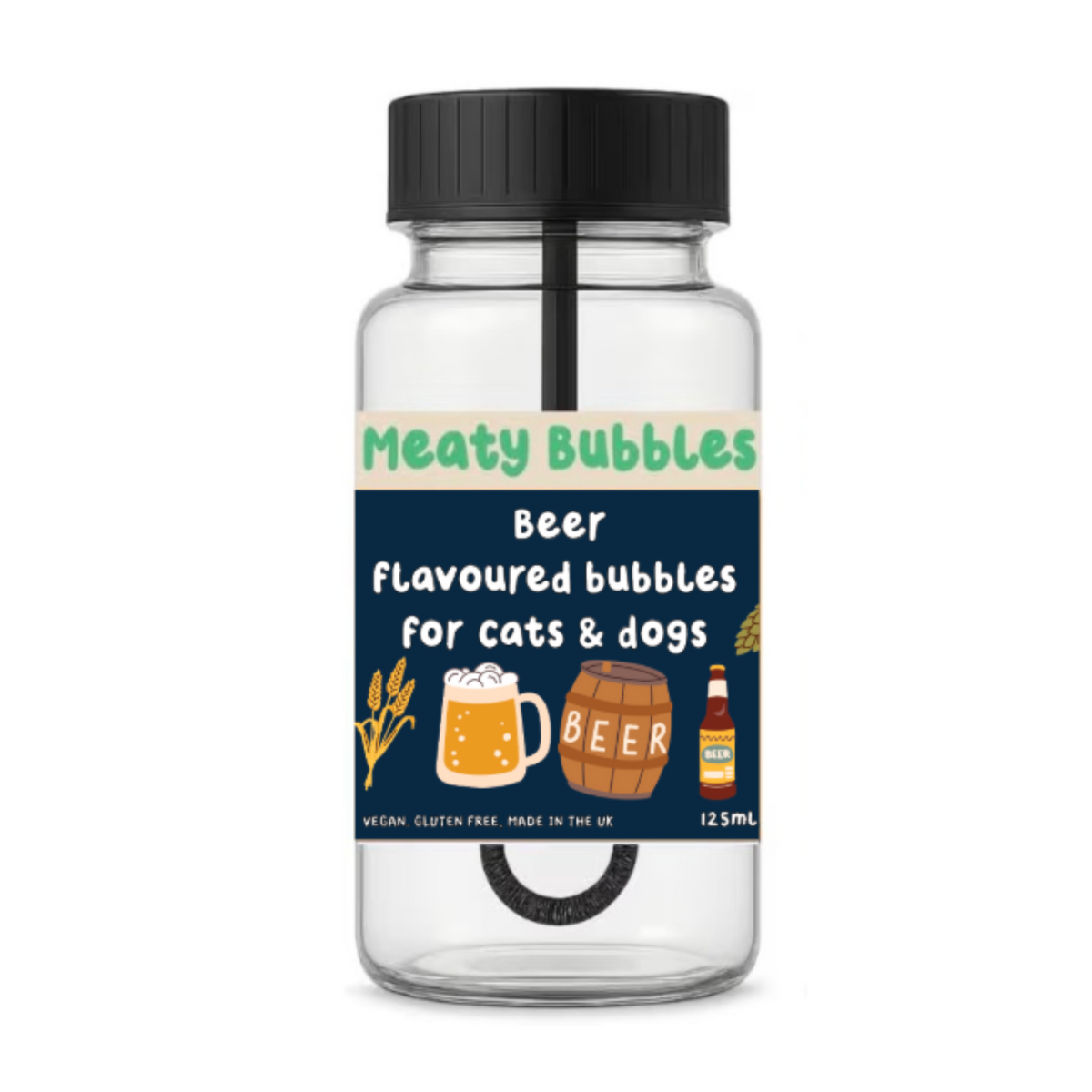 Meaty Bubbles Beer Dog Bubbles (125ml)