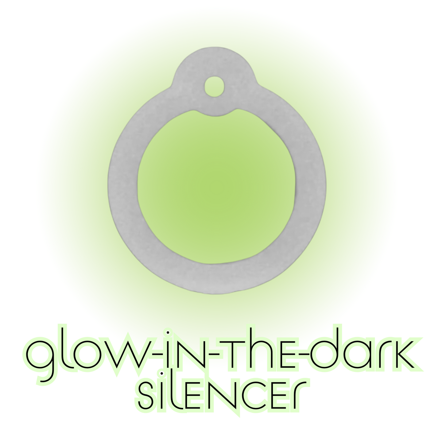 Pet ID Tag Accessory | Glow-in-the-Dark Silencer