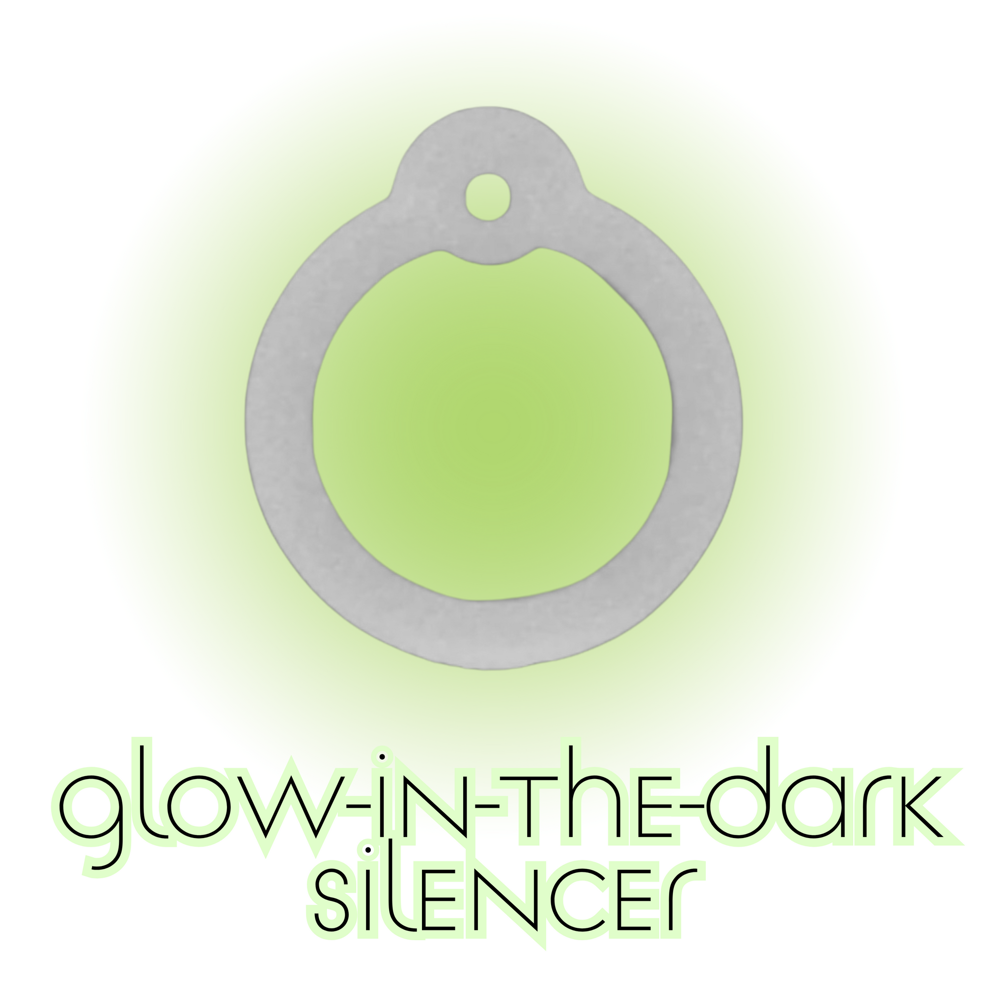 Pet ID Tag Accessory | Glow-in-the-Dark Silencer