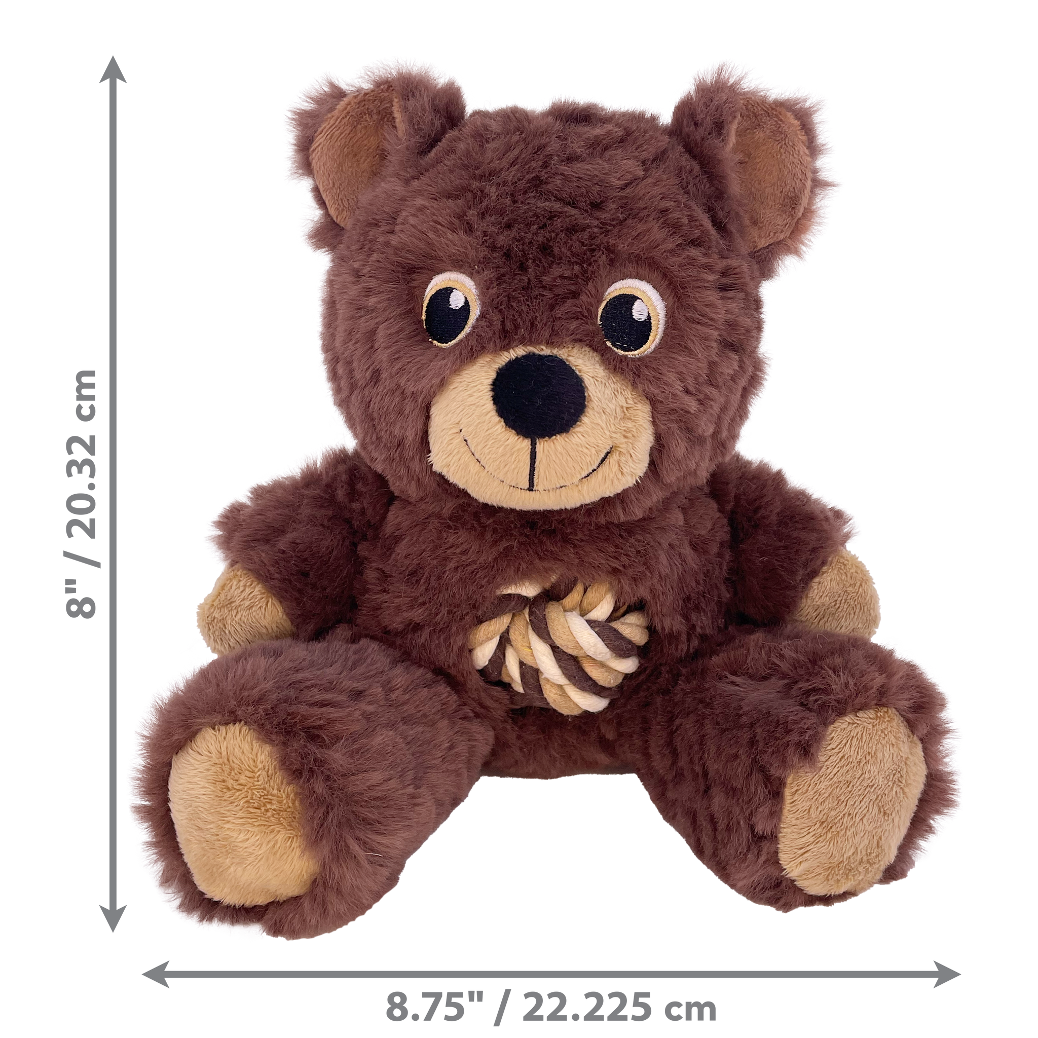 KONG: Knots Dog Teddy Medium - Dark Brown (NEW)