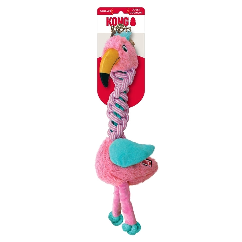 KONG: Knots Twists Plush Tug Flamingo M/L (NEW)