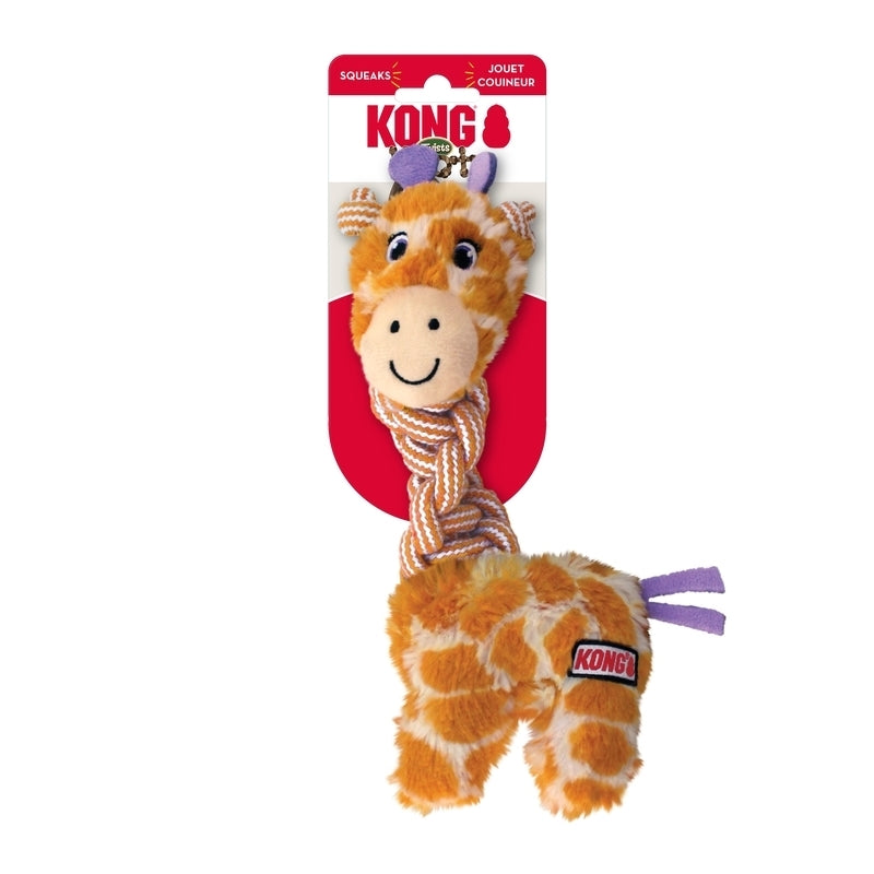 KONG: Knots Twists Plush Tug Giraffe S/M (NEW)