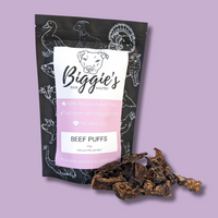 DOG TREATS: Biggies Raw Pantry | Beef Lung Puffs