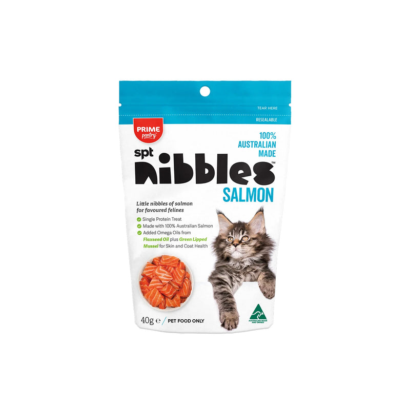 CAT TREATS: Prime Pantry SPT Nibbles Salmon Treats 40g