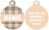 Pet ID Tag | Nova Plaid