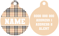 Pet ID Tag | Nova Plaid