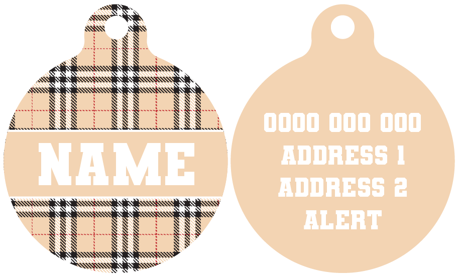 Pet ID Tag | Nova Plaid