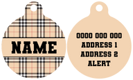 Pet ID Tag | Nova Plaid